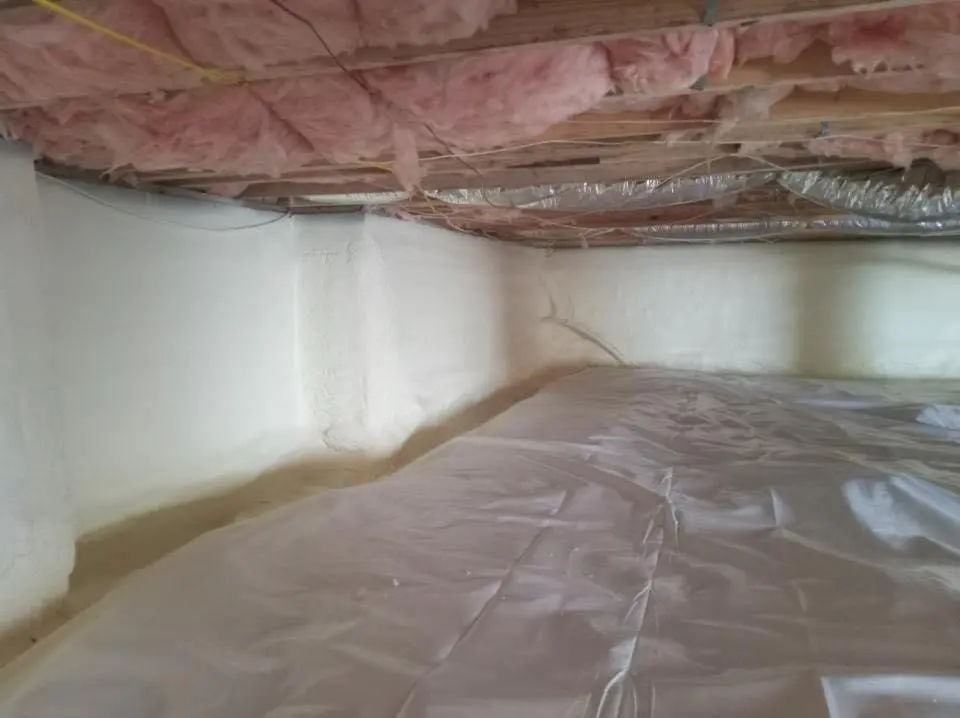 Crawl space encapsulation with closed-cell spray foam for Roof Leak Repair in Sherrelwood